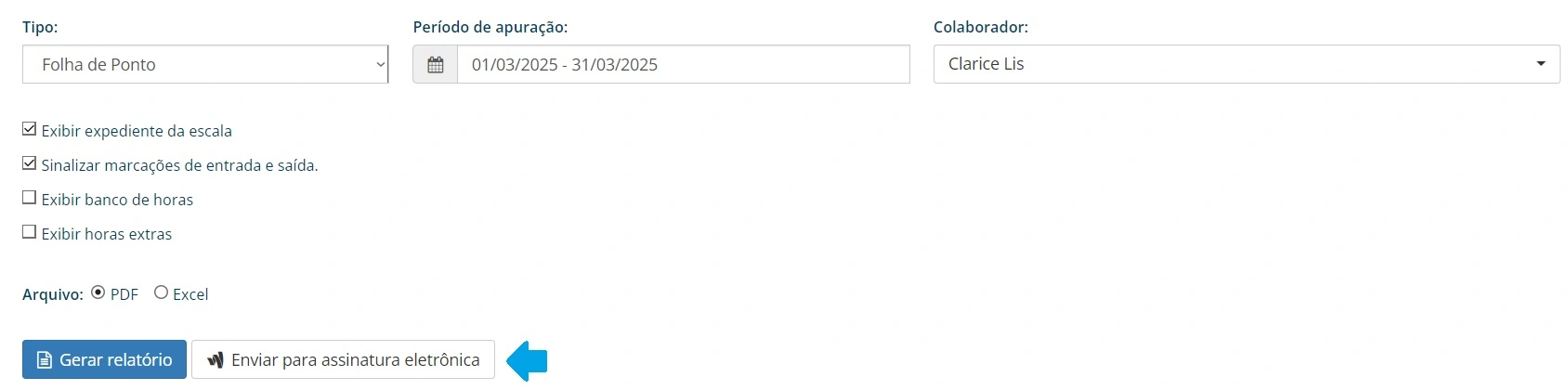 enviar assinatura eletrônica