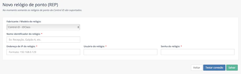 Dificuldade com a integracao de relogio de ponto dificuldade com a integração de relógio de ponto