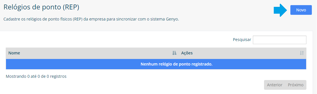 integração com relógio de ponto integração com relógio de ponto