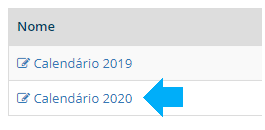calendários