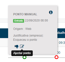 corrigir e editar ponto corrigir e editar ponto