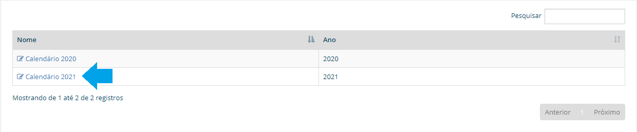 calendarios remover feriado