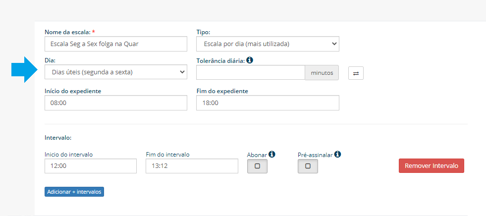 dia escala folga fixa
