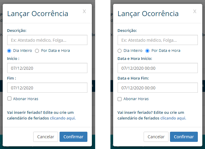 nao abonada ocorrencia nao abonada