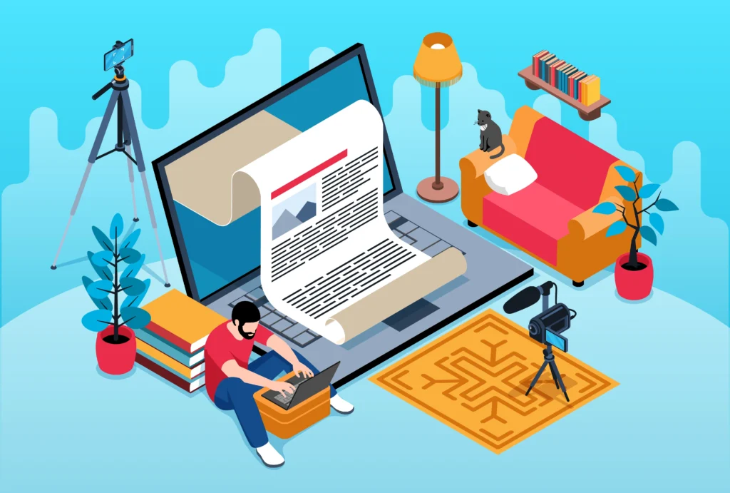 ilustração de pessoa escrevendo história com storytelling ilustração de pessoa escrevendo história com storytelling