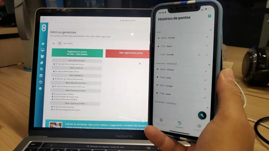 software para RH ponto digital online