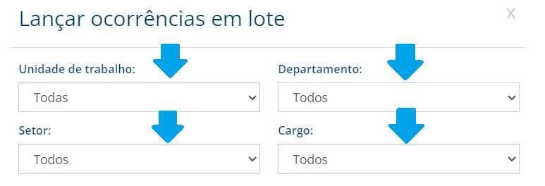 lancar ocorrencia em lote 2 lançar ocorrência em lote 2