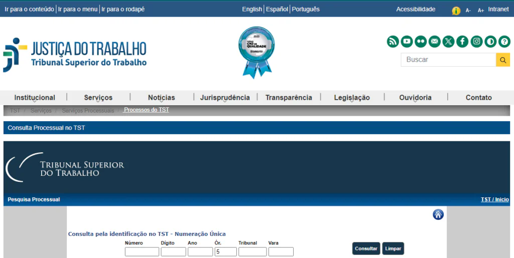como consultar processo trabalhista pelo cpf 2