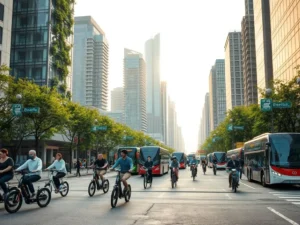 benefícios sustentáveis transporte verde