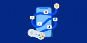 ilustração de celular e console de videogame representando a gamificação nas empresas