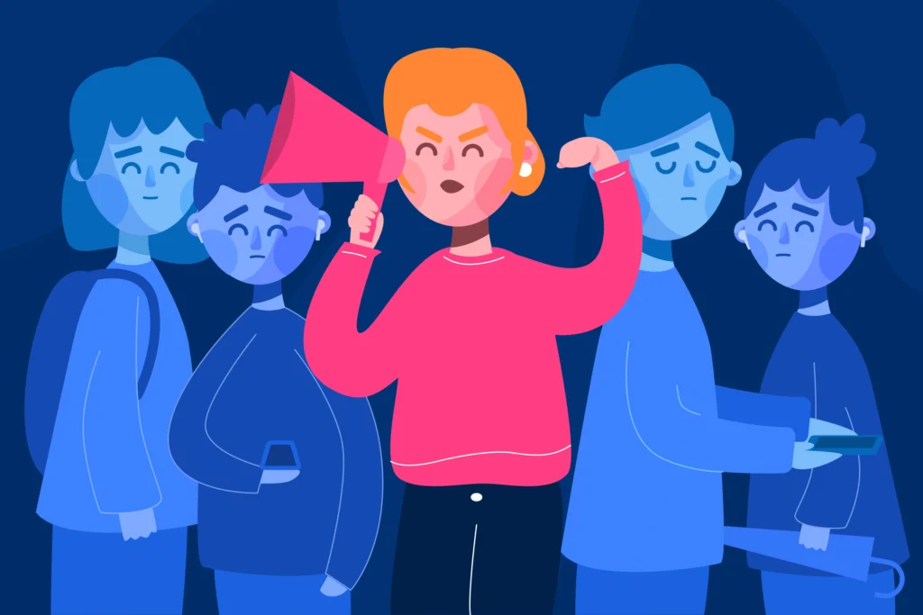 ilustração de má comunicação entre funcionários ilustração de má comunicação entre funcionários