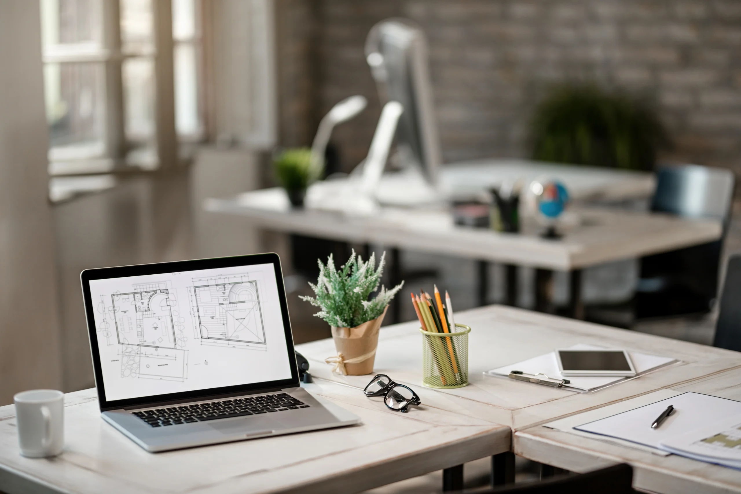 blueprints computer monitor desk real estate office scaled blueprints computer monitor desk real estate office scaled