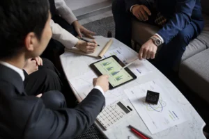 Gestão de ponto de empresa de finanças