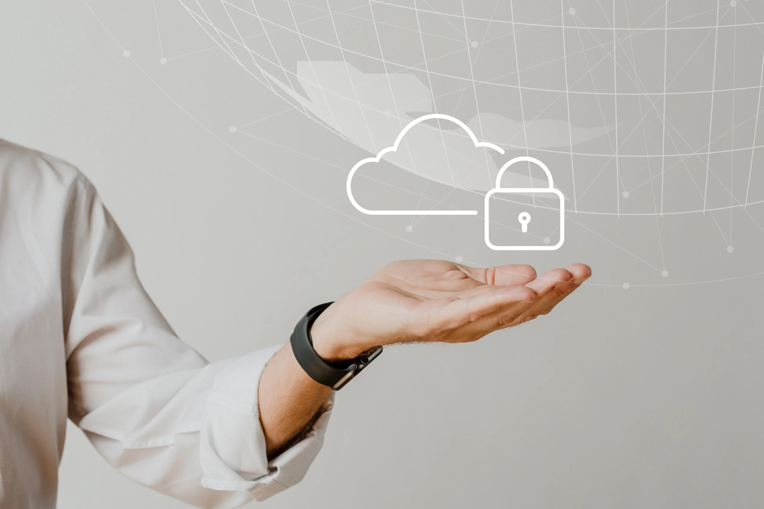 hand holding cloud system with data protection scaled hand holding cloud system with data protection scaled