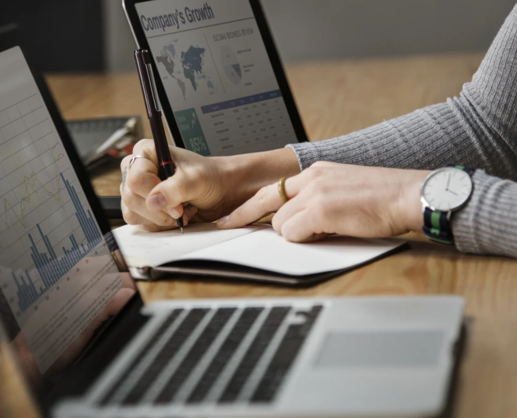 business people working laptop business people working laptop