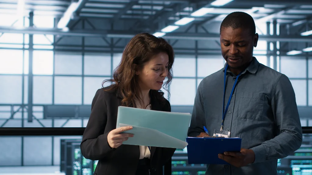 it professionals data center reviewing reports files it professionals data center reviewing reports files