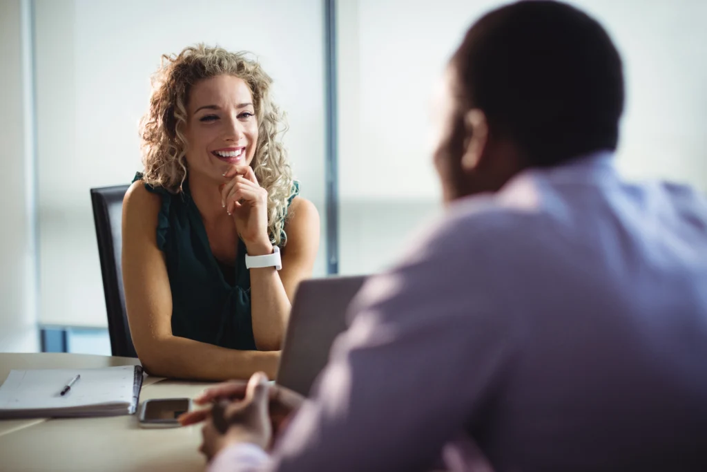 business executives interacting with each other business executives interacting with each other